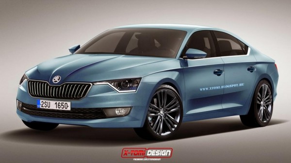 Skoda Four Door Coupe 600x336 at Skoda Four Door Coupe Rendered Based on VisionC