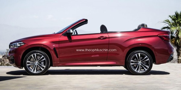 bmw x6 convertible 600x300 at New BMW X6 Rendered as Convertible and 3 Door