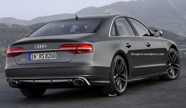 Audi RS8 2 600x349 at Muscular Audi RS8 Speculatively Rendered 