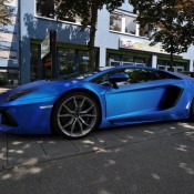 Aventador in Blue chrom brushed 3 175x175 at Lamborghini Aventador Wrapped in Blue Chrome Brushed