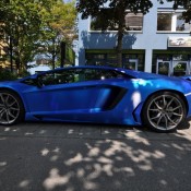 Aventador in Blue chrom brushed 4 175x175 at Lamborghini Aventador Wrapped in Blue Chrome Brushed