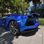 Aventador in Blue chrom brushed 5 175x175 at Lamborghini Aventador Wrapped in Blue Chrome Brushed