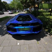 Aventador in Blue chrom brushed 6 175x175 at Lamborghini Aventador Wrapped in Blue Chrome Brushed