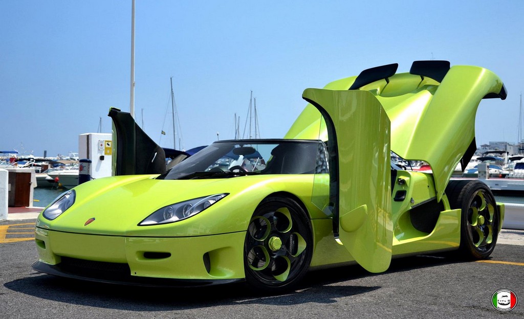 CCR 0 at Lime Green Koenigsegg CCR Spotted in Marbella