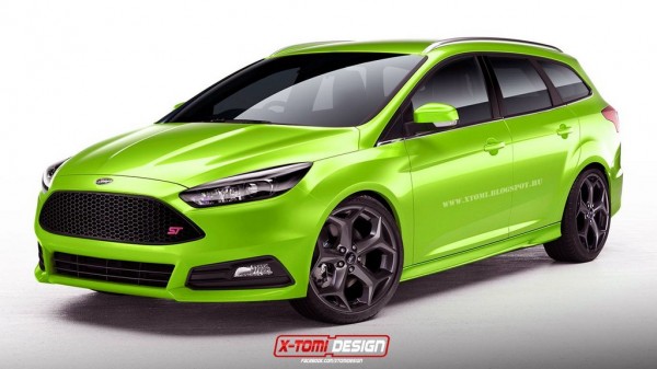 Ford Focus ST Estate 600x337 at Ford Focus ST Sedan and Estate Rendered
