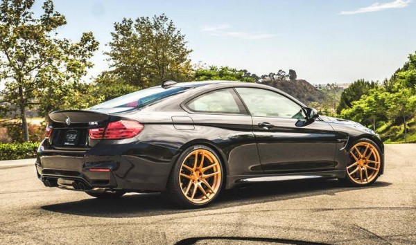 M4 gold 0 0 600x354 at Gold Wheeled BMW M4 by TAG Motorsport