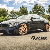 M4 gold 4 175x175 at Gold Wheeled BMW M4 by TAG Motorsport