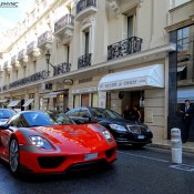 Red Porsche 918 Weissach 1 175x175 at Red Porsche 918 Weissach Out and About in Monaco