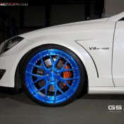 blue wheeled cls 4 175x175 at Blue Wheeled Mercedes CLS63 AMG by Golden Star