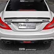 blue wheeled cls 6 175x175 at Blue Wheeled Mercedes CLS63 AMG by Golden Star