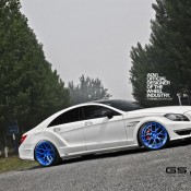 blue wheeled cls 7 175x175 at Blue Wheeled Mercedes CLS63 AMG by Golden Star