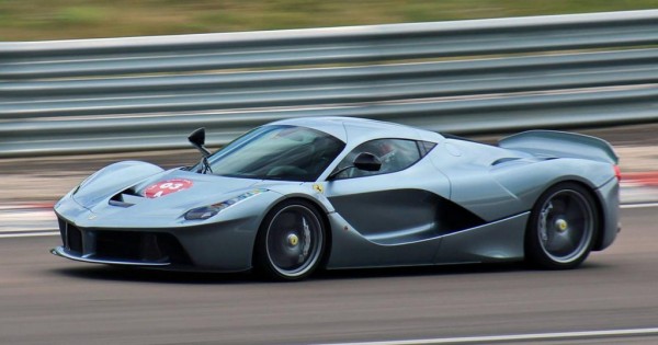 grey laferrari action 1 600x315 at Grey LaFerrari in Action on Road and Track