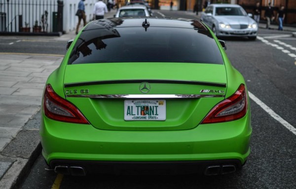 matee green cls 0 600x383 at Matte Green Mercedes CLS63 AMG Spotted in London