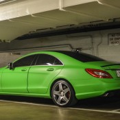 matee green cls 5 175x175 at Matte Green Mercedes CLS63 AMG Spotted in London