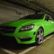 matee green cls 6 175x175 at Matte Green Mercedes CLS63 AMG Spotted in London