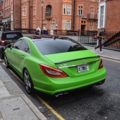 matee green cls 8 175x175 at Matte Green Mercedes CLS63 AMG Spotted in London