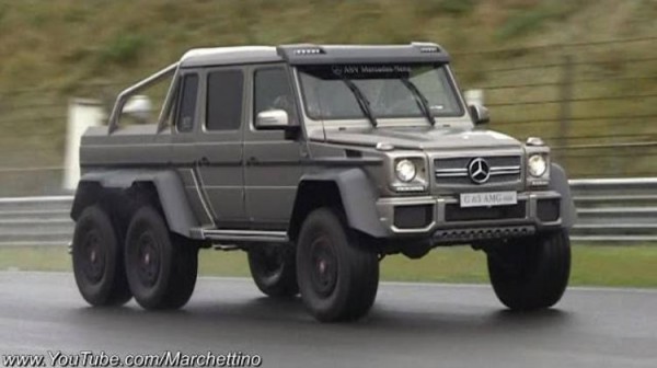 6x6 track 600x336 at Mercedes G63 AMG 6x6 Hits the Race Track!