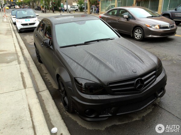 Blacked Out Mercedes C63 AMG 2 600x450 at The Dark Side of Canada: Blacked Out Mercedes C63 AMG