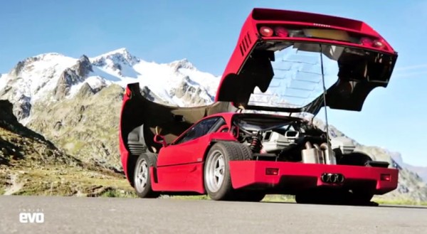 F40 swiss alps 600x329 at Evo Drives Ferrari F40 in the Swiss Alps