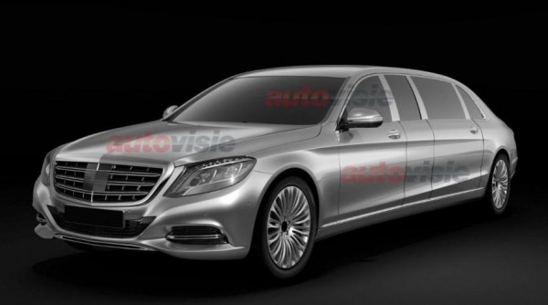 Mercedes S Class Pullman 0 600x334 at Mercedes S Class Pullman Revealed in Patent Photos