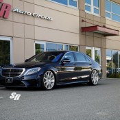 SR Mercedes S63 AMG 1 175x175 at Mercedes S63 AMG Looks Good Slammed