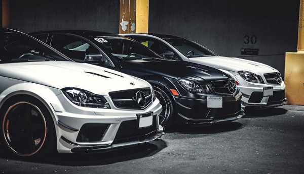 c63 black shoot 0 600x345 at Gallery: Mercedes C63 AMG Black Series Trio from Canada