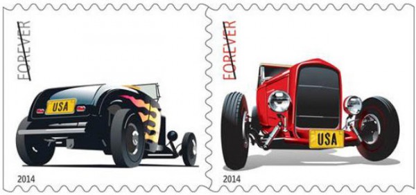 hotrod stamp 600x282 at Hot Rod Stamps to be Launched at The Peterson Automotive Museum