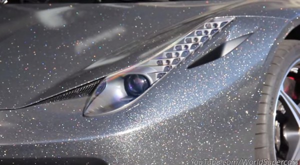 sparkly ferrari 600x330 at Sparkly Ferrari 458 Spider Spotted in Cannes