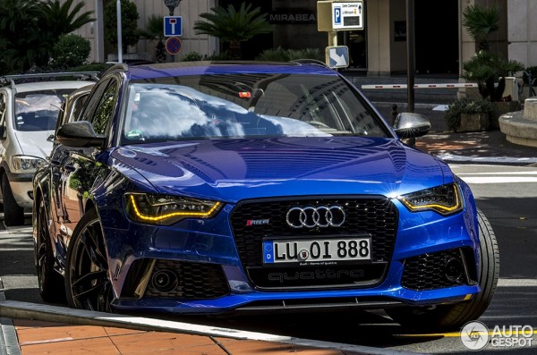 Audi RS6 Monaco 0 600x397 at Unbelievably Handsome Audi RS6 Spotted in Monaco