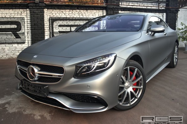 Matte Grey S63 Coupe 0 600x397 at Matte Grey Mercedes S63 AMG Coupe by Re Styling