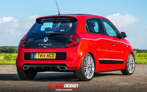Renault Twingo rs 3 600x375 at High Performance Renault Twingo Rendered