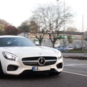 White Mercedes AMG GT 2 175x175 at White Mercedes AMG GT Spotted with Bits Missing