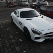 White Mercedes AMG GT 4 175x175 at White Mercedes AMG GT Spotted with Bits Missing