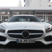 White Mercedes AMG GT 5 175x175 at White Mercedes AMG GT Spotted with Bits Missing