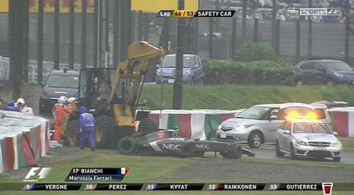 bianchi crash 0 at Footage of Jules Bianchi’s Crash Makes You Cringe