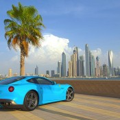 blue f12 2 175x175 at Gallery: Baby Blue Ferrari F12 in Dubai