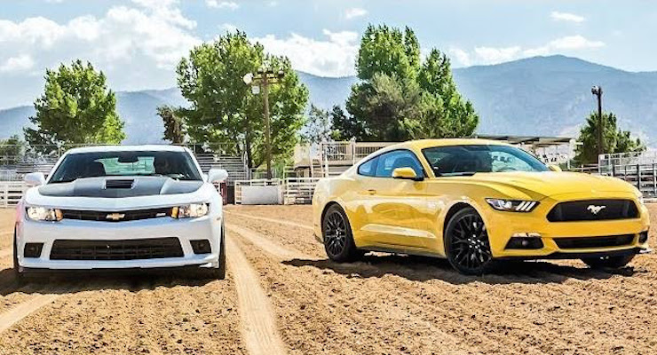 camaro mustang at Muscle Car Duel: Ford Mustang GT vs Camaro SS