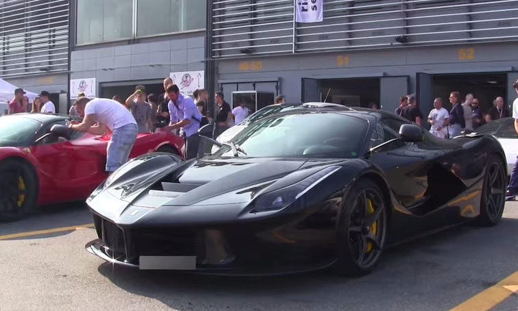 electric LF 1 at Ferrari LaFerrari Caught Running in Electric Mode