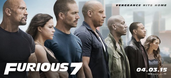 fandf7 600x275 at CGI Paul Walker Revealed in Official Furious 7 Poster