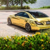gold cls 3 175x175 at Gold Mercedes CLS63 AMG by MC Customs
