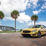 gold cls 4 175x175 at Gold Mercedes CLS63 AMG by MC Customs