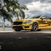 gold cls 6 175x175 at Gold Mercedes CLS63 AMG by MC Customs