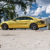 gold cls 7 175x175 at Gold Mercedes CLS63 AMG by MC Customs