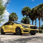 gold cls 8 175x175 at Gold Mercedes CLS63 AMG by MC Customs