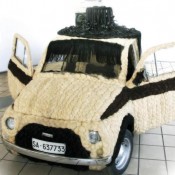 hairy 500 1 175x175 at Disgusting: Fiat 500 Covered in Human Hair!