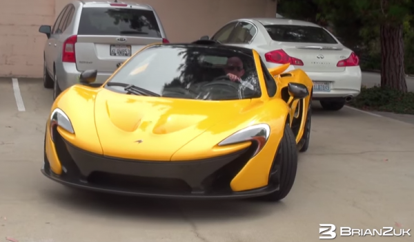 p1 yellow 600x352 at Yellow McLaren P1 Spotted Cruising the Streets