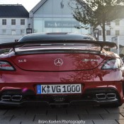 red sls 3 175x175 at Juicy Red Mercedes SLS Black Series Spotted in Netherlands 