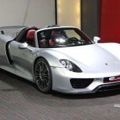 silver 918 1 175x175 at Silver Porsche 918 Spyder at Alain Class Motors