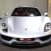 silver 918 2 175x175 at Silver Porsche 918 Spyder at Alain Class Motors