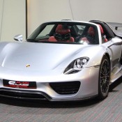 silver 918 3 175x175 at Silver Porsche 918 Spyder at Alain Class Motors